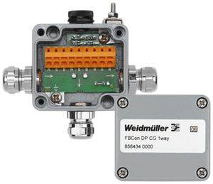 Distributore standard Weidmüller Profibus FBCon DP CG 1 volta IP66