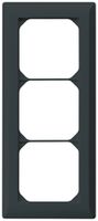 UP-Abdeckrahmen kallysto.line 3×1 schwarz 92×212mm