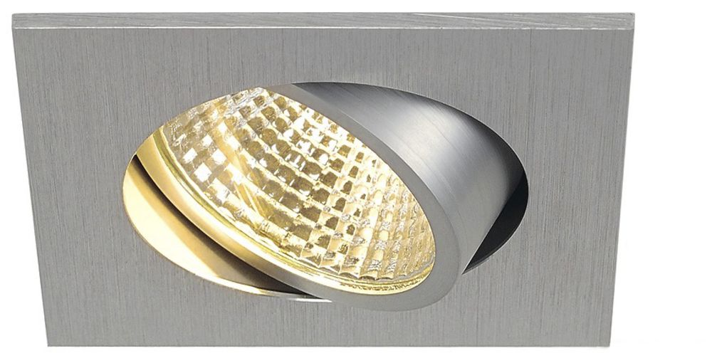 EB-LED-Deckenleuchte SLV NEW TRIA 68 SQUARE 5.3W 300lm 2700K EB-Ø68mm Al-geb.