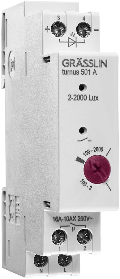 REG-Dämmerungsschalter turnus 501 A, mit Helligkeitsfühler, 1 S, 2600 W