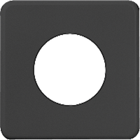 Abdeckplatte I 43mm schwarz