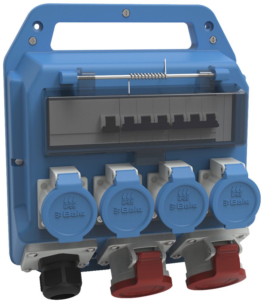 Stromverteiler Bals EVKB 17-23/40A 4×T23 2×CEE16 1×FI 2×LS