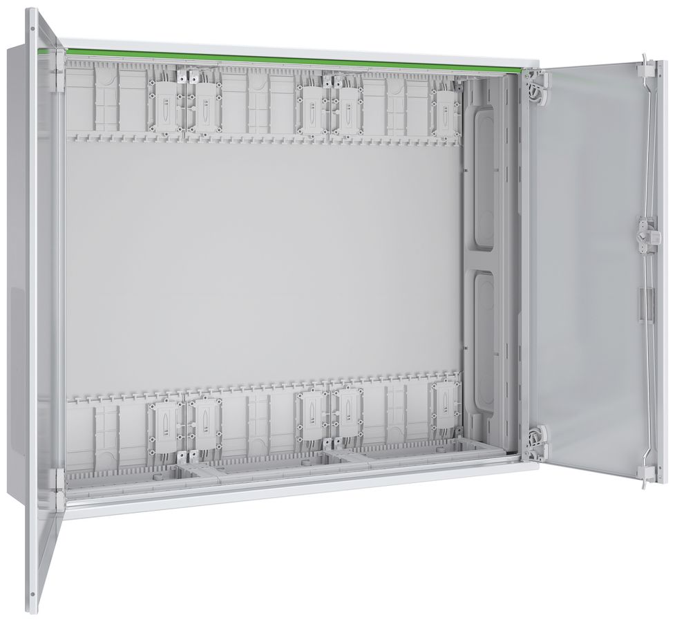 Coffret mural PrismaSeT XL IP44 a.porte 800×650×210mm 3 champs 4 rangées