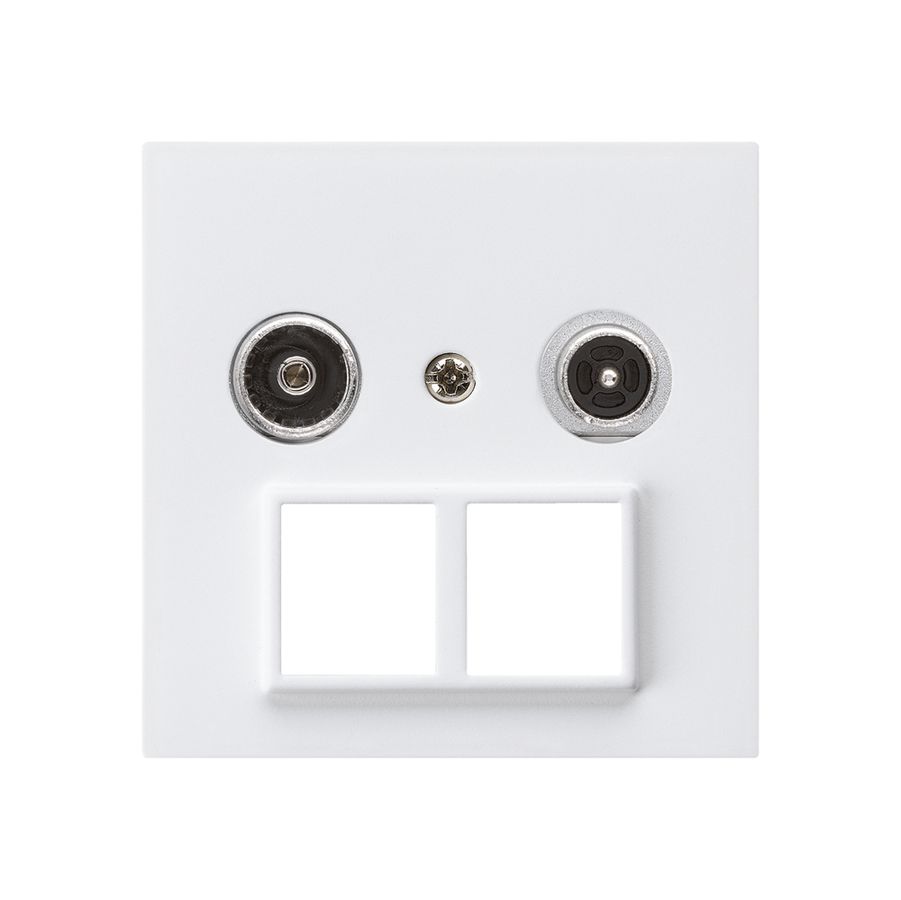 Prise multimédia kallysto R/TV montage A 19dB 2GHz blanc