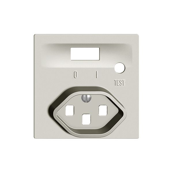 Kit frontale EDIZIOdue per presa FI grigio chiaro