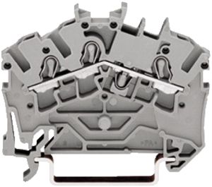 Borne de passage WAGO TOPJOB S 4mm² 3L gris