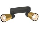 Spot SLV PURI 2.0 Cone CW GU10 2×6W REG 150×138mm nero/oro