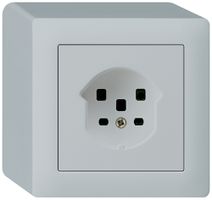 AP-Steckdose kallysto T25 hellgrau Schraubklemme