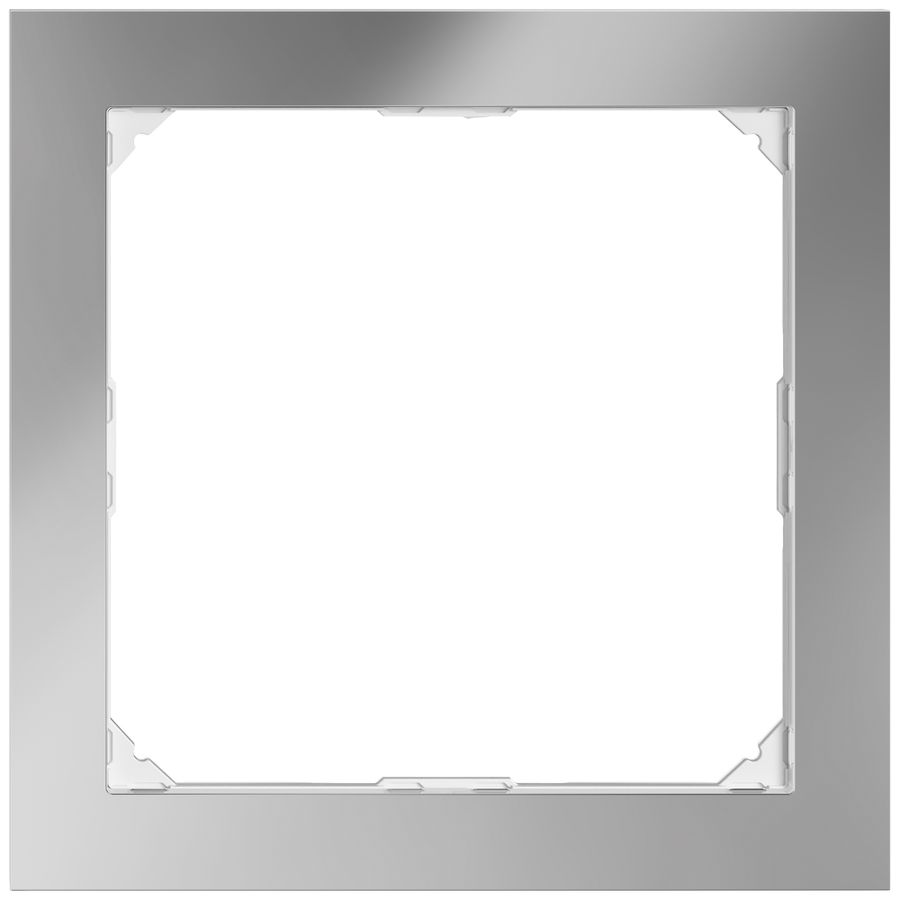 UP-Abdeckrahmen EDIZIO.liv prestige SNAPFIX® f.Video 154×154mm Cr-po