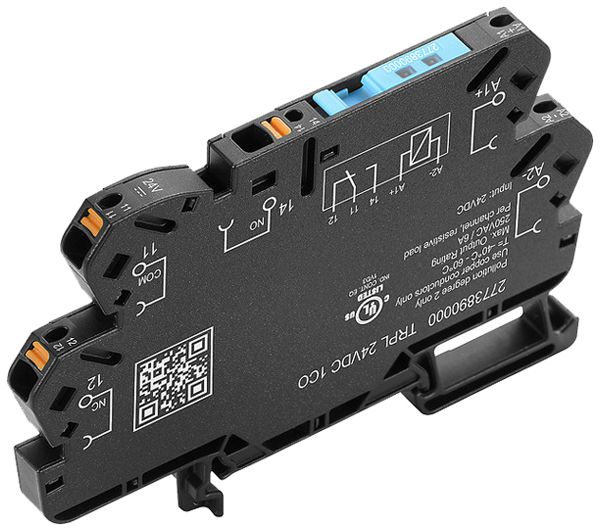Relais WM TRPL 1CO 6A AgNi 19.2…28.8VDC LED Steckanschluss