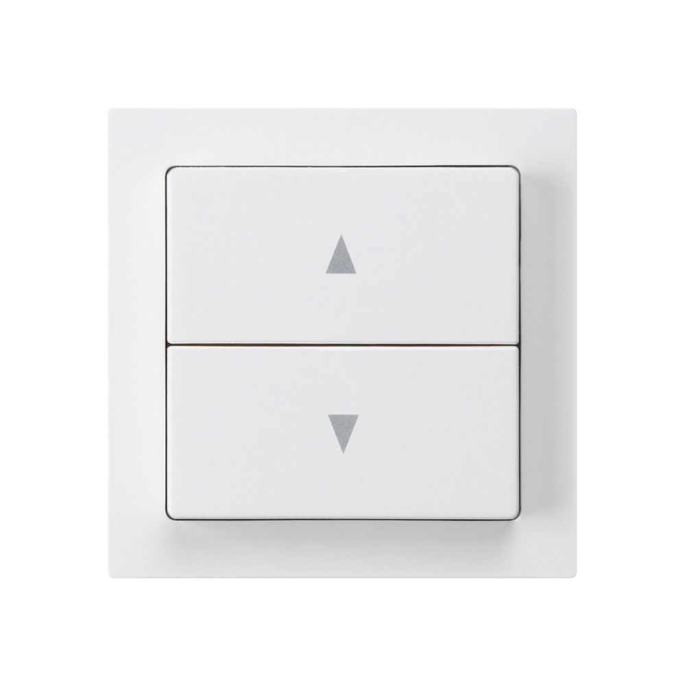 Kit frontal kallysto 60×60 blanc pour interrupteur/contact pour stores double