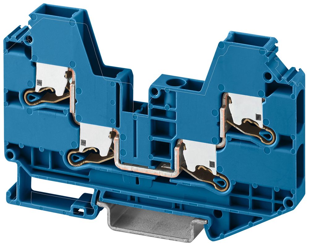 Borne de passage PX XTV 6-QUATTRO BU 1000V 41A 0.5…10mm² bleu