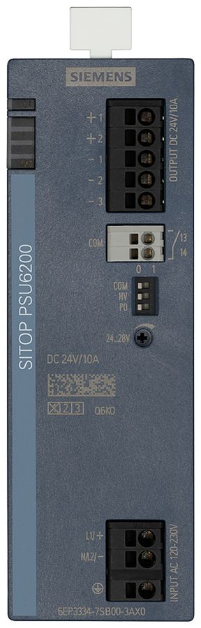 Stromversorgung Siemens SITOP, IN: 120…230VAC (120…240VDC), OUT: 24VDC/10A