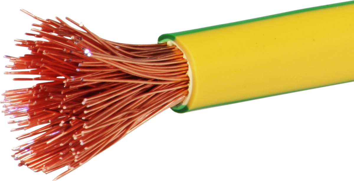 Filo T flessibile 35mm² verde-giallo Eca