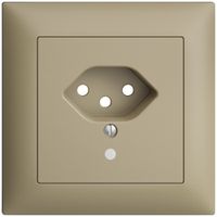 UP-Frontset EDIZIOdue T13 sand 88×88mm mit Linse