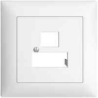 Kit frontal ENC EDIZIOdue blanc 88×88mm 3×RJ45