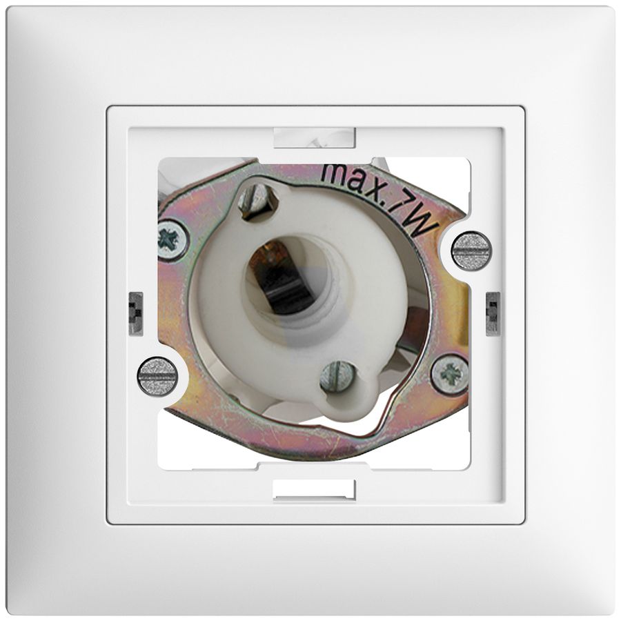 Lampada spia INC EDIZIOdue bianco 7W senza calotta piatta