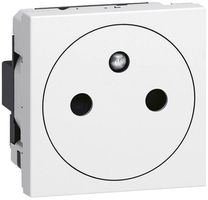 Presa Legrand Mosaic NF 16A 250V con base retrattile bianco