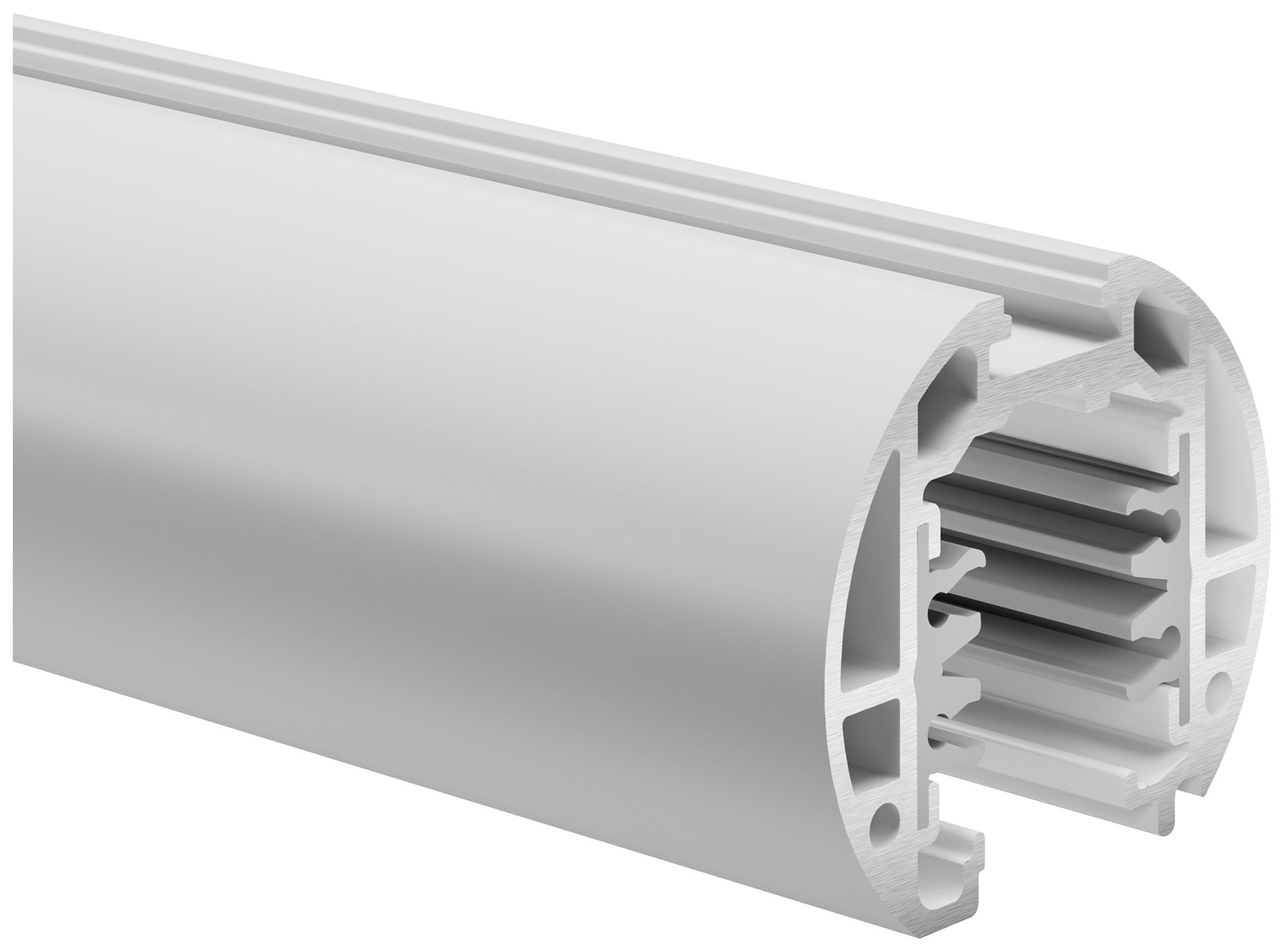 AP-Stromschiene Sylvania Lytespan ROUND 220…240V 3-Phasen DALI Al 3m weiss