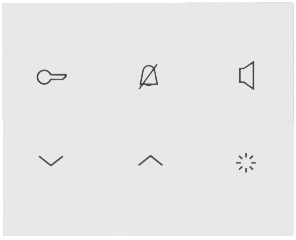 Poste audio intérieure AP Hager elcom.touch 2-fils, blanc