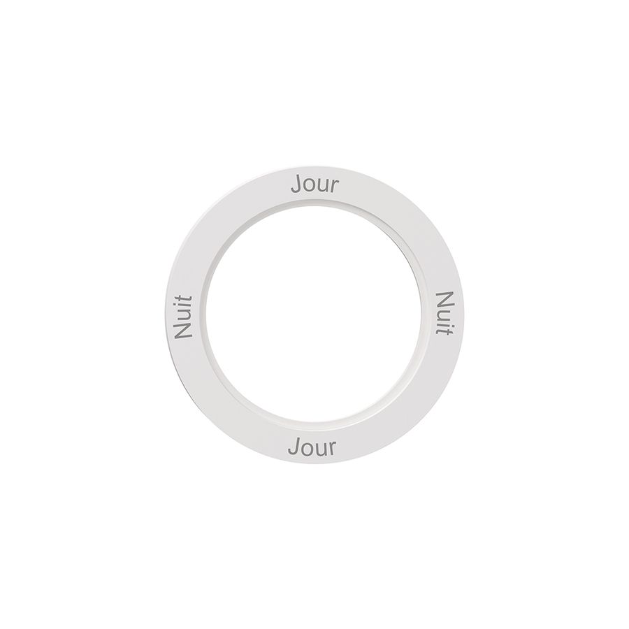 Kennscheibe NEVO, f.Drehschalter, Nuit-Jour-Nuit-Jour, weiss