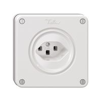 NUPU-Steckdose NEVO, 1×T23, weiss