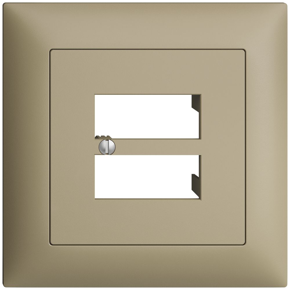 Kit frontale INC EDIZIOdue sand 88×88mm 4×RJ45