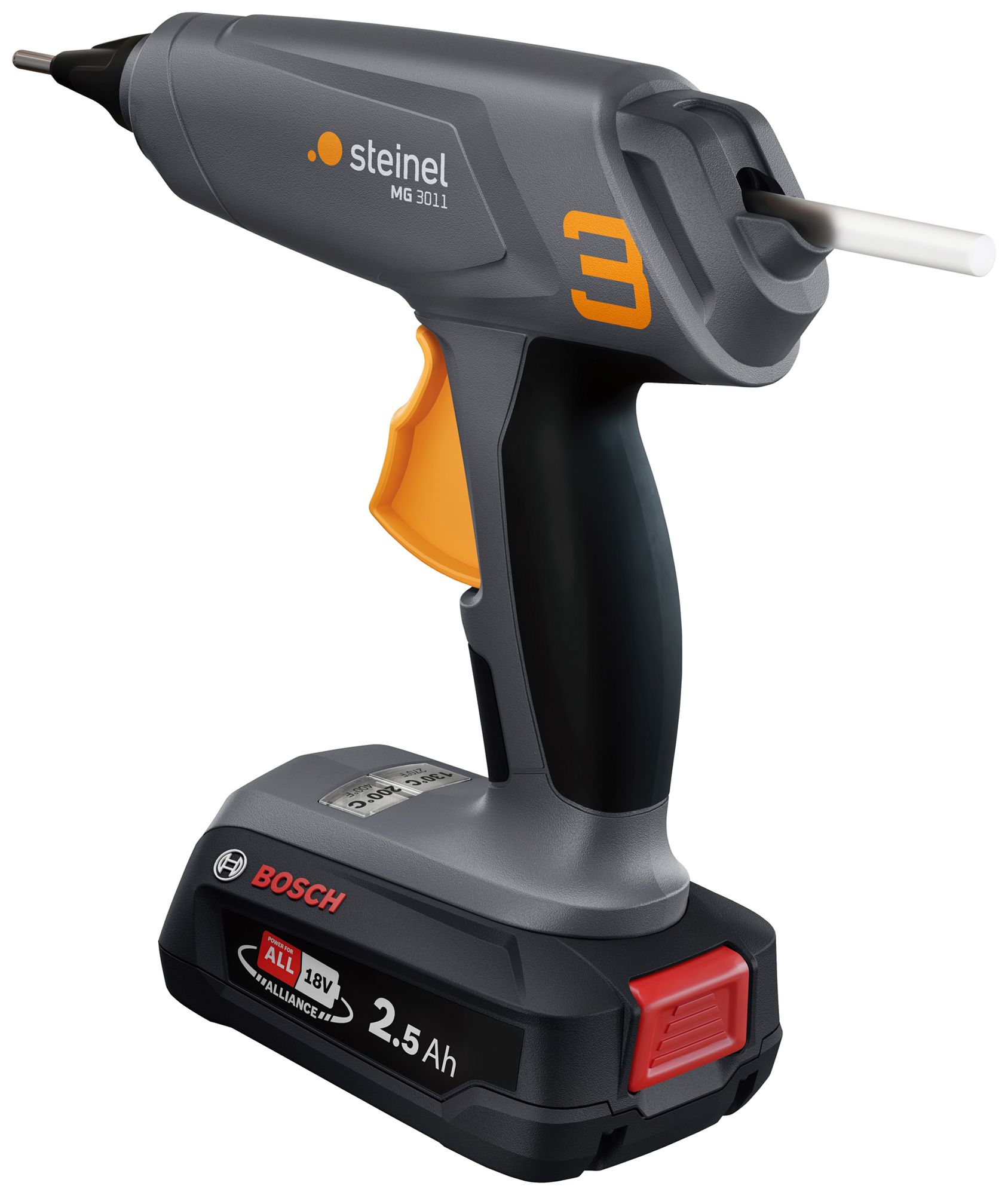 Heissklebepistole MobileGlue 7011 KF 240V 2min 230°C Koffer 3×Ø11mm