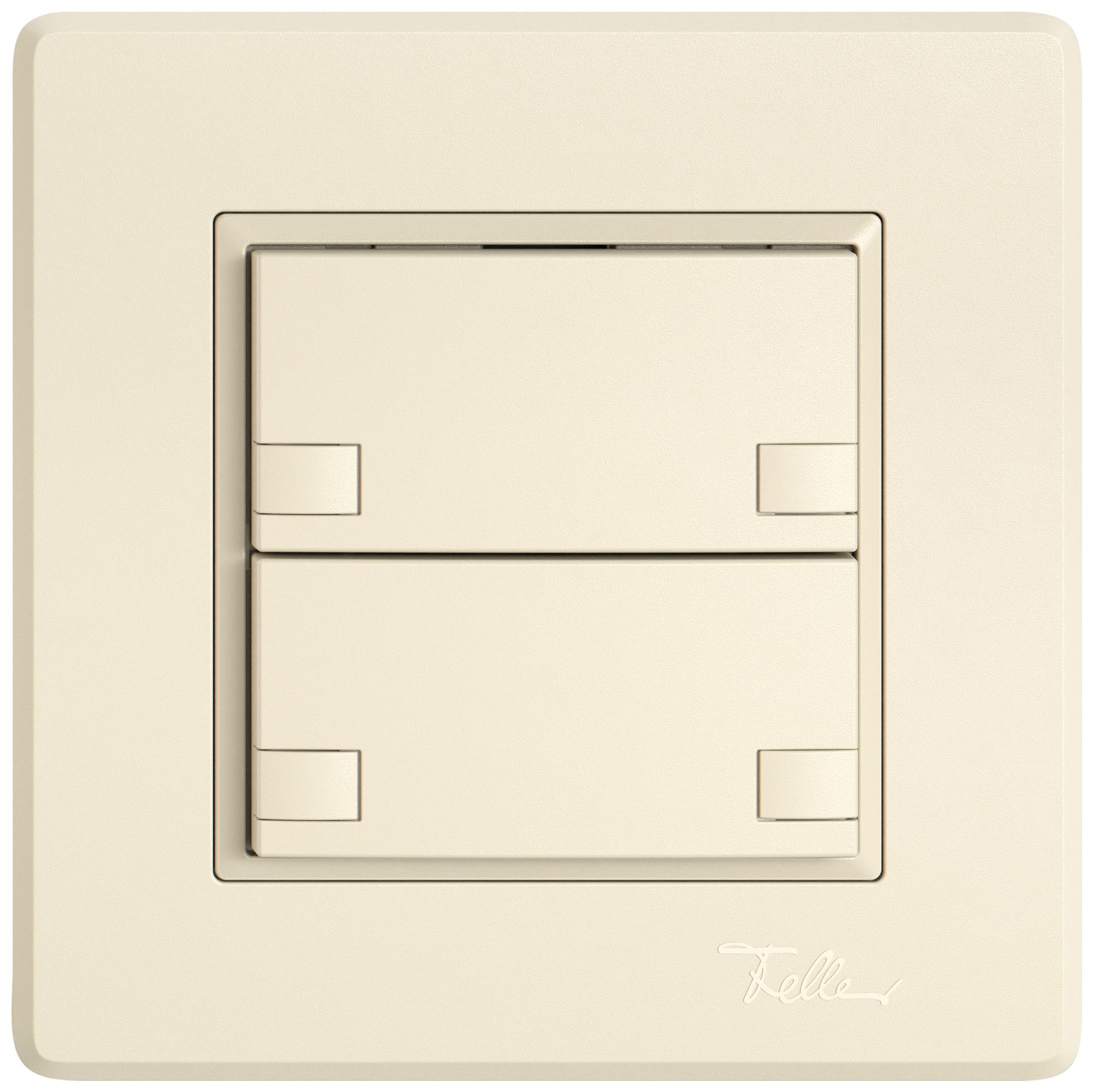 Pulsante universale INC EDIZIO.liv UNI SNAPFIX® s.LED 2× com.2T cr