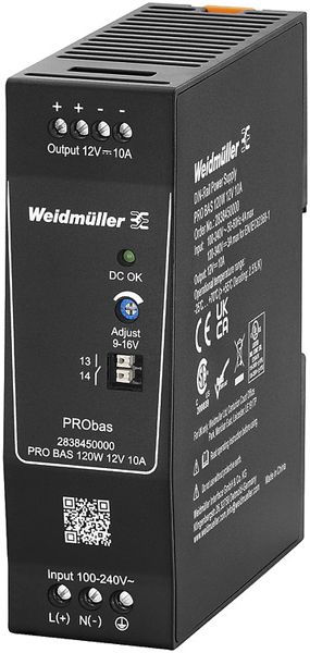 Alimentation à découpage Weidmüller Connect Power PRO BAS 120W 12V 10A