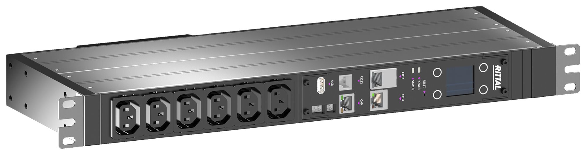 Stromverteiler Rittal DK 7979.202 19" 1HE 144mm 6×C13 230V 16A