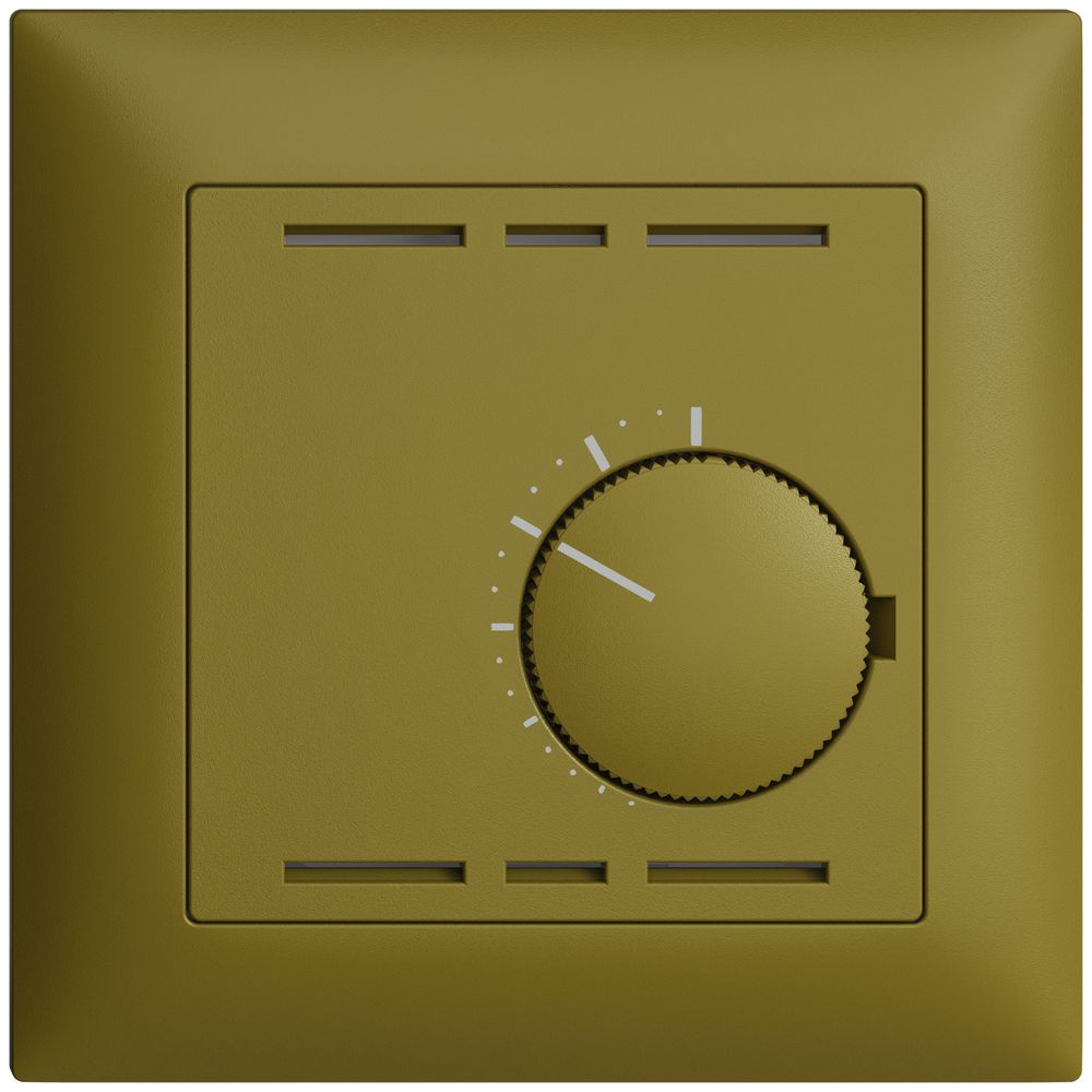 UP-Raumthermostat EDIZIOdue olive ohne Schalter