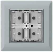 UP-Taster KNX KLI f.4×Tasten 4×Betätigungspunkte LED grau