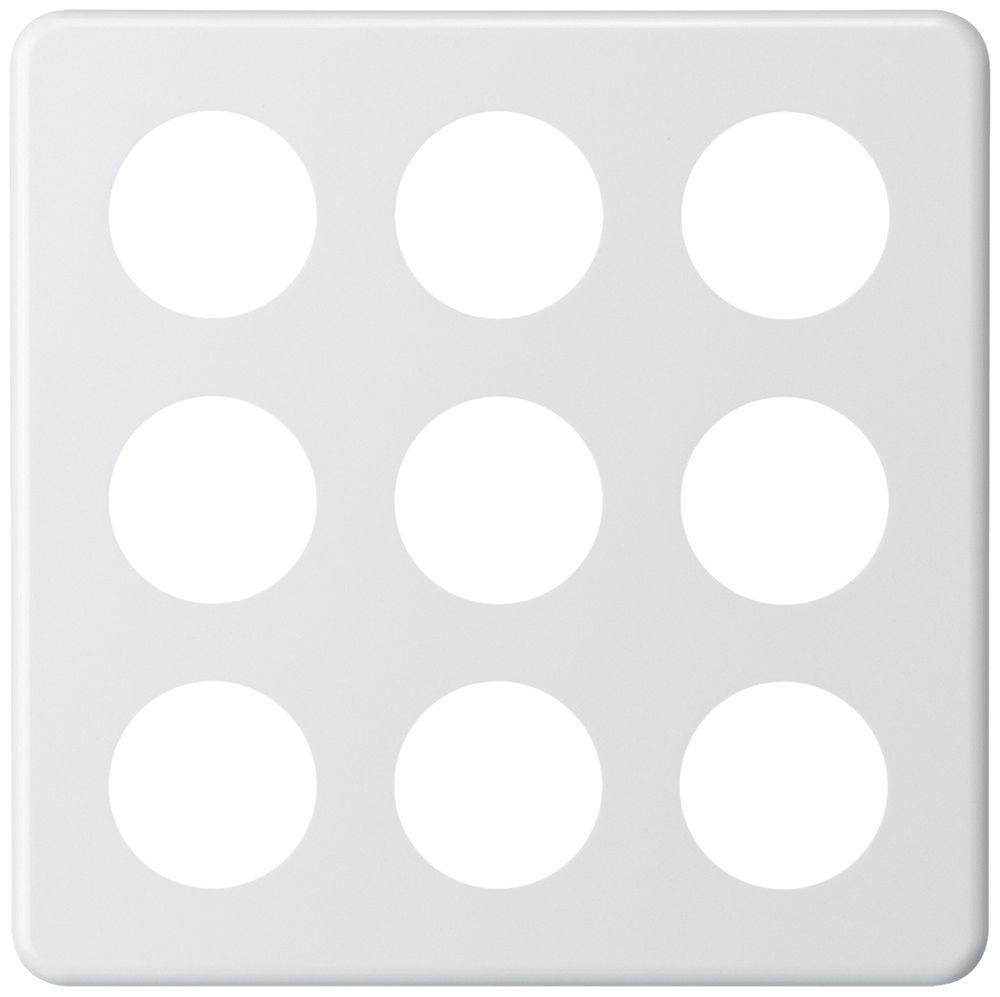 Abdeckplatte basico 3×3 9×43mm weiss