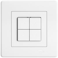 UP-Montageset EDIZIO.liv SNAPFIX® für Storenschalter und -taster m.4 Tasten ws