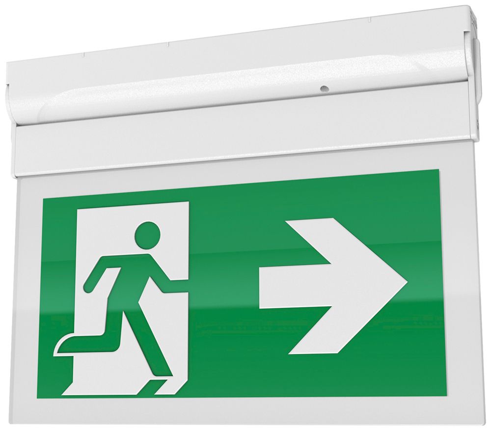 Lum.d.voi.d.sec.LED Sylvania LifeSafe mur/plafond 50lm 3hat blanc