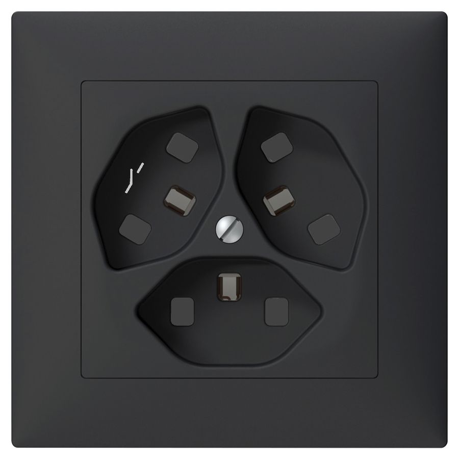 Prise ENC SIDUS 3×T23/1 anthracite