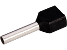 Capocorda doppio isolato 2×1.5mm²/12mm nero
