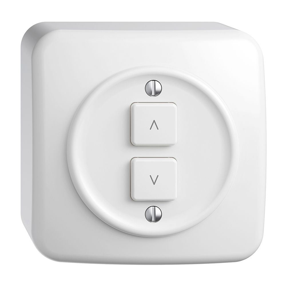 Station secondaire AP 1K/2T pour interrupteur stores Sdue Wiser blanc