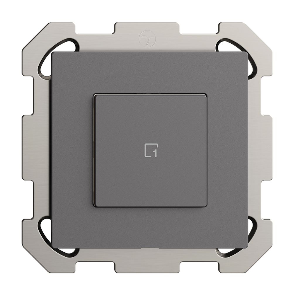 UP-Szenentaster 1 Szene/1T Edue Wiser dunkelgrau