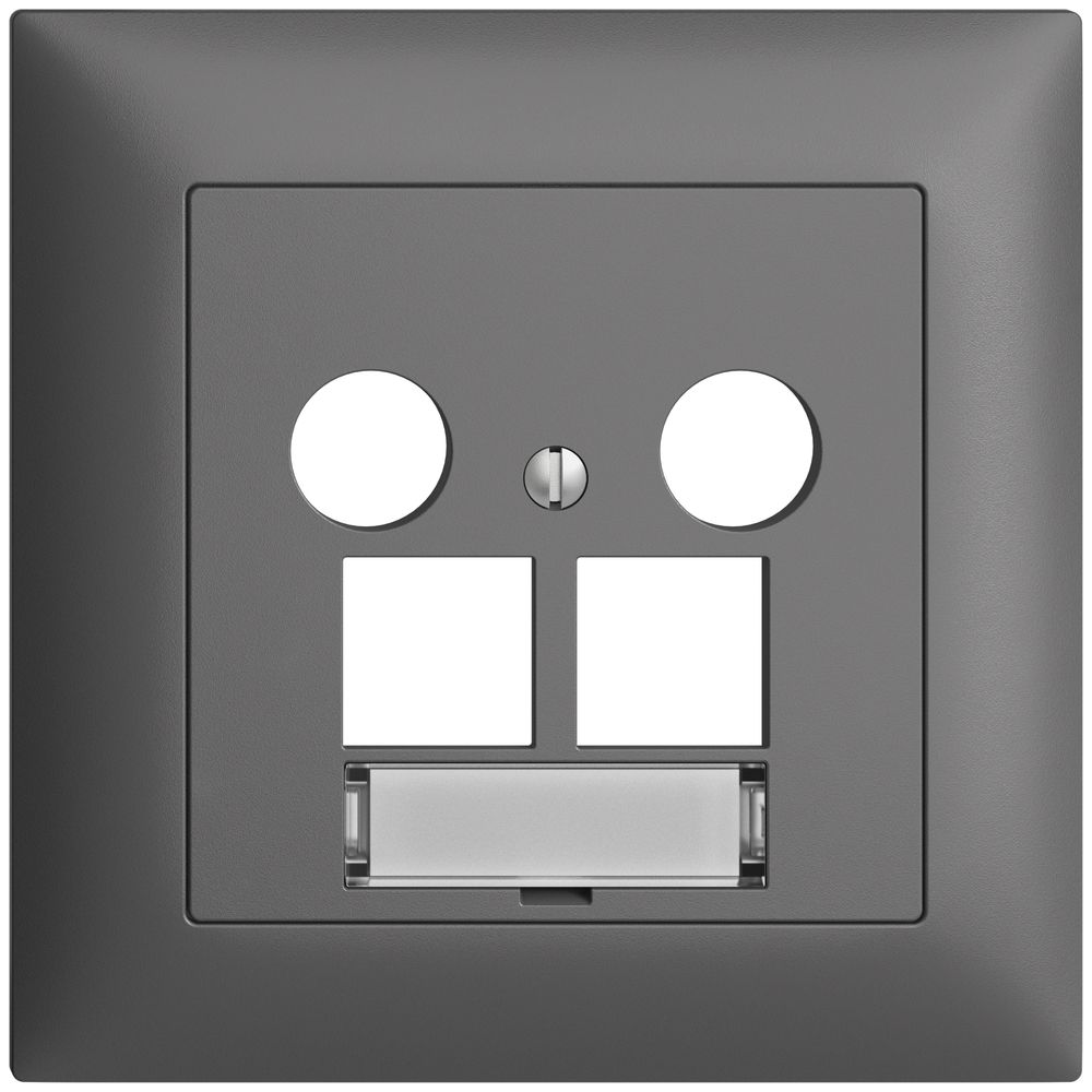 Kit de recouvrement ENC Edue FMI, p.prise multimédia EASYNET, p.2×RJ45 S-One grf