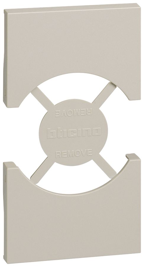 Abdeckung Living Now 2 Module für Schuko/italienische Steckdose sand