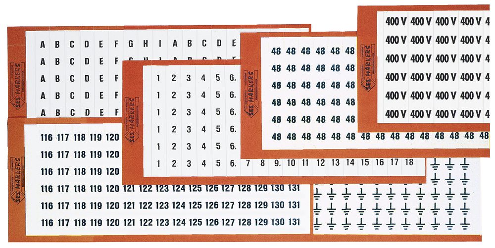 Carta di marcaggio SES 0 bianco/nero