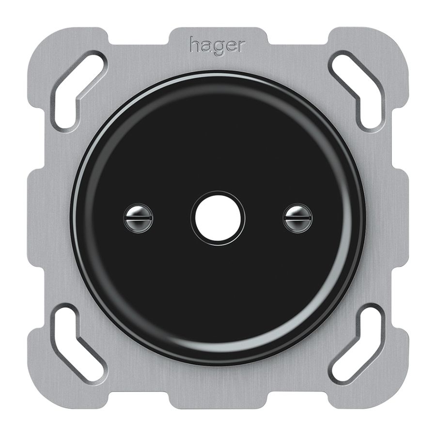 Boîte de dérivation ENC origin alésage Ø 9mm 77×77mm noir