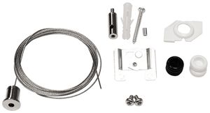 Suspension à corde SG Lineal suspended acier 2000mm zinc