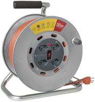 Avvolgicavo STERO LOOP ME grd.1 argento-grigio 50m 3×1.5mm², 4×T13