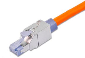 Wirewin Feldmontierrbarer RJ45 Stecker C6A ISO/IEC,toolless, gerade Einführung
