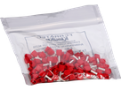 Zwillings-Aderendhülse isoliert 2×1mm²/8mm rot