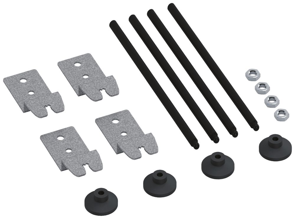 Kit di livellamento Hager lung.195mm p.cassetta livellamento e estensione altez.