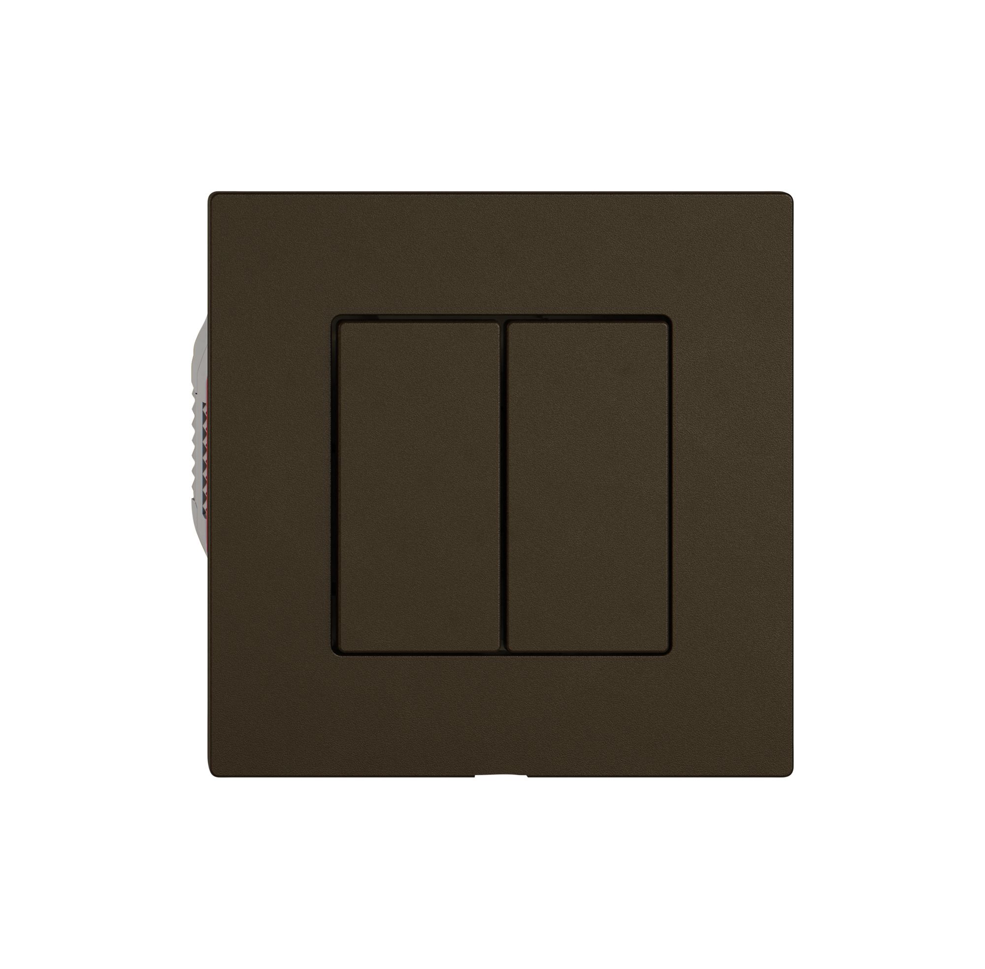 Station sec.interrupteur EDIZIO.liv Wiser SNAPFIX® 2 canaux 2 touches br